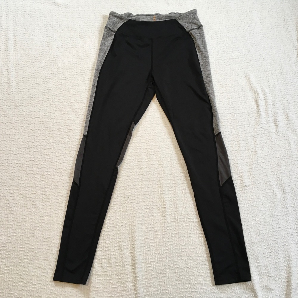 SHE Outdoor‎ Womens Black Grey Colorblock Activewear Leggings Pants Size S P